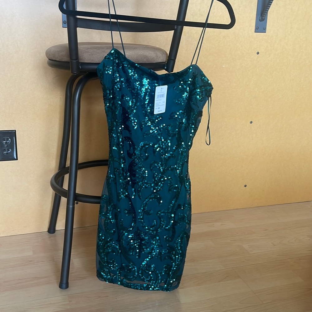 WINDSOR FOREST GREEN SEQUIN DRESS
